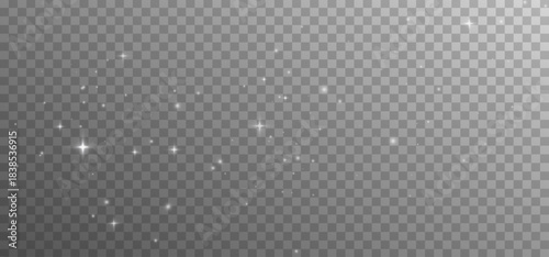 Glittering bokeh dust and twinkling star particles create a magical effect for overlays and backgrounds.