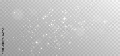 Glittering bokeh dust and twinkling star particles create a magical effect for overlays and backgrounds.