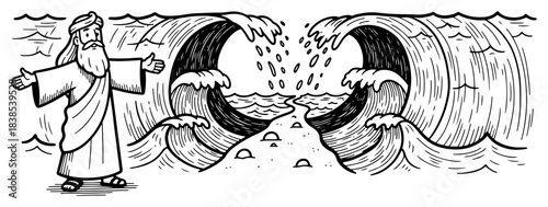 Moses Parting the Red Sea