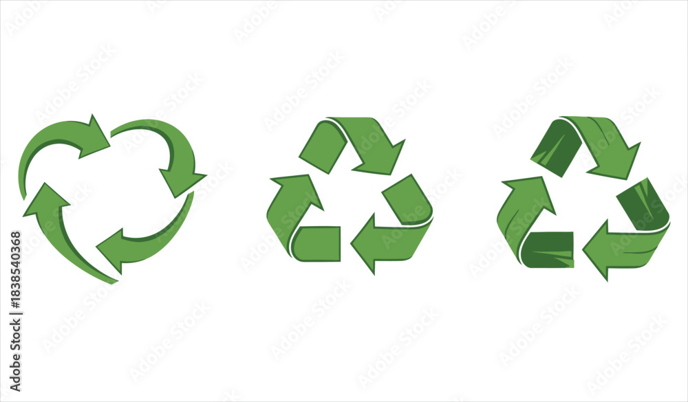 Obraz premium recycling greeen symbol arrows showing environmental sustainability
