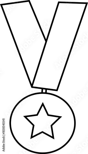 A stylized silhouette of a trophy or award icon representing achievement and recognition presented in a clean modern graphic style silhouette