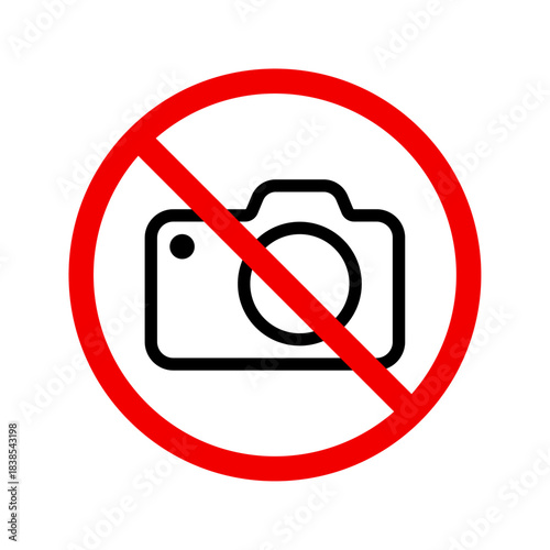 No photography sign