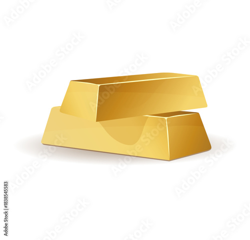Gold Bar 24 Carat Icon stock illustration