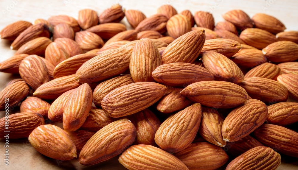 Fototapeta premium Almonds Almond Kernels For Background Or Texture