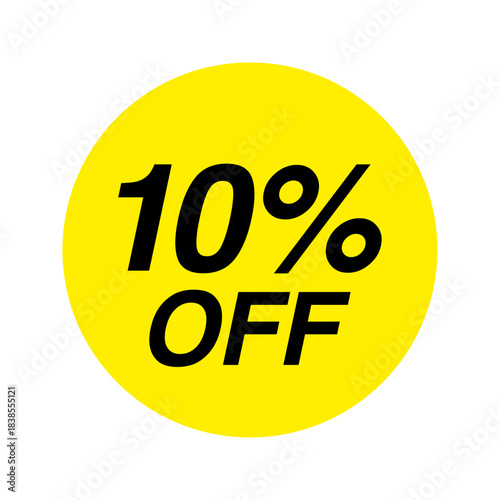 Yellow 10% off discount