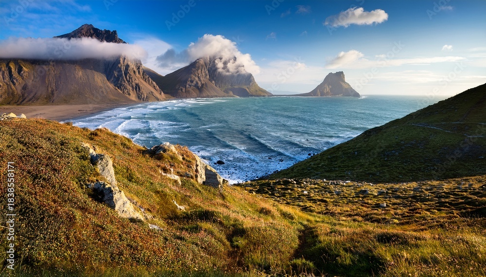 Fototapeta premium Mountainous Coastal Landscape