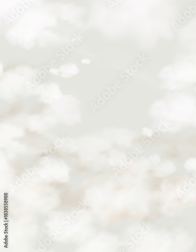 Cloud dancer for 2026 trends,Colour Cream Sky,White fluffy cloud fly like dancing for nature Background,Summer cloudy for landscape banner,Vector cartoon horizon Spring clouds