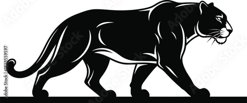 Black Panther Silhouette Illustration