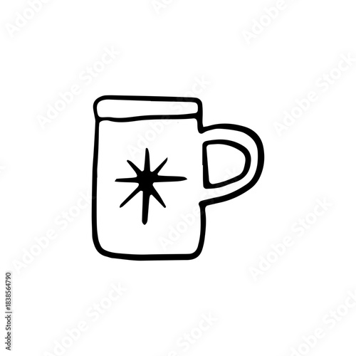 Hot Cocoa Christmas Mug Doodle