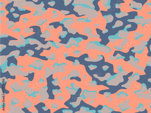 Full seamless burgundy camouflage texture skin pattern vector for military textile. Usable for Jacket Pants Shirt and Shorts. Army camo background for fabric print.