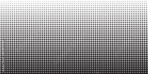 Basic halftone dots effect in black and white color. Halftone effect. Dot halftone. Black white halftone.Background with monochrome dotted texture. Polka dot pattern template.