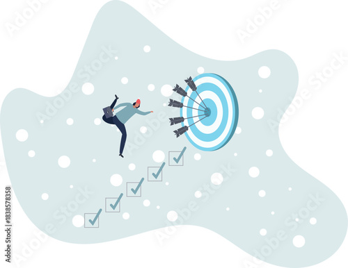 Personal development plan for career success, build specialist skill or competence to motivate and achieve business target concept,.life and employment of people.