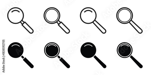 Search icon set