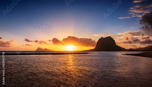 African Sunset In Mauritius