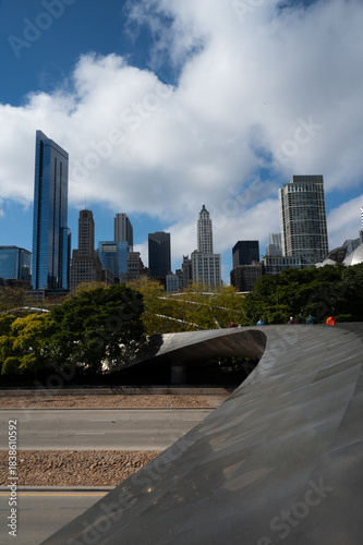 downtown chicago downtown skyscrapers