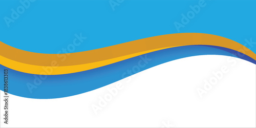 Modern abstract background with smooth blue wave design and gradient effect. Ideal for business, technology, presentations eps10