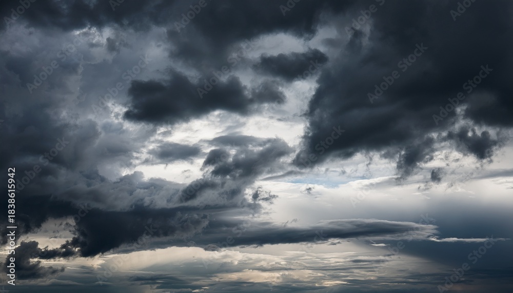 Fototapeta premium Dramatic Sky With Dark Clouds Nature Background