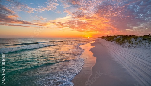 Beach Sunset Destin Beach Pensacola Beach Beach Florida Emerald Beaches Sugar Sand Panhandle Tropics Paradise Sunset Pink Sand