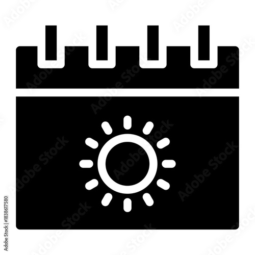 Weather calendar icon