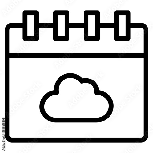 Weather calendar icon