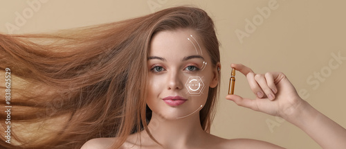 Beautiful young woman with ...