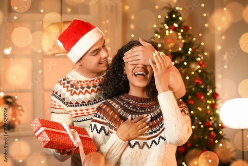 Happy young man surprising ...