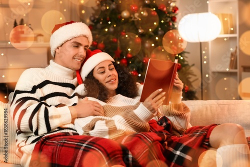 Young couple in warm sweate...