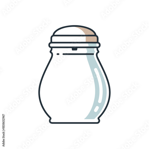 Minimalist Salt Shaker Icon for Food, Kitchen, and Design