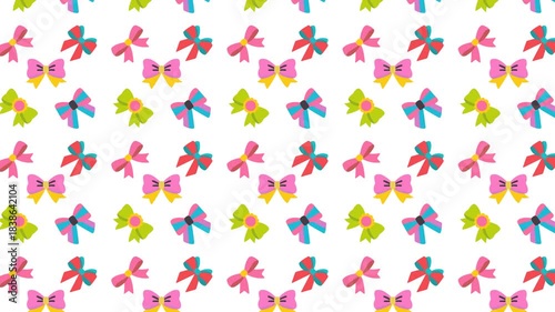 seamless pattern with ribbon