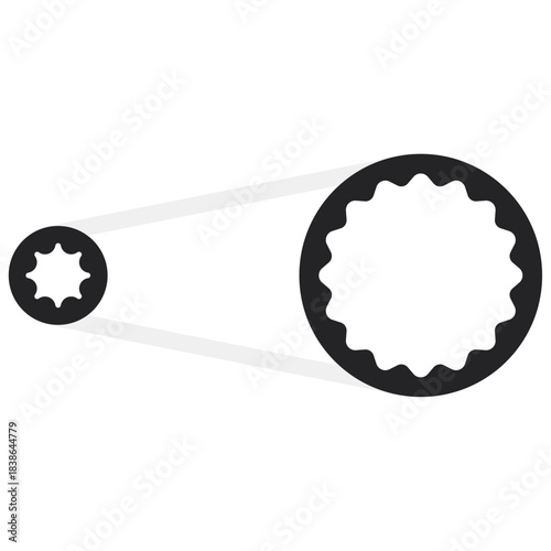 bike chainring set icon