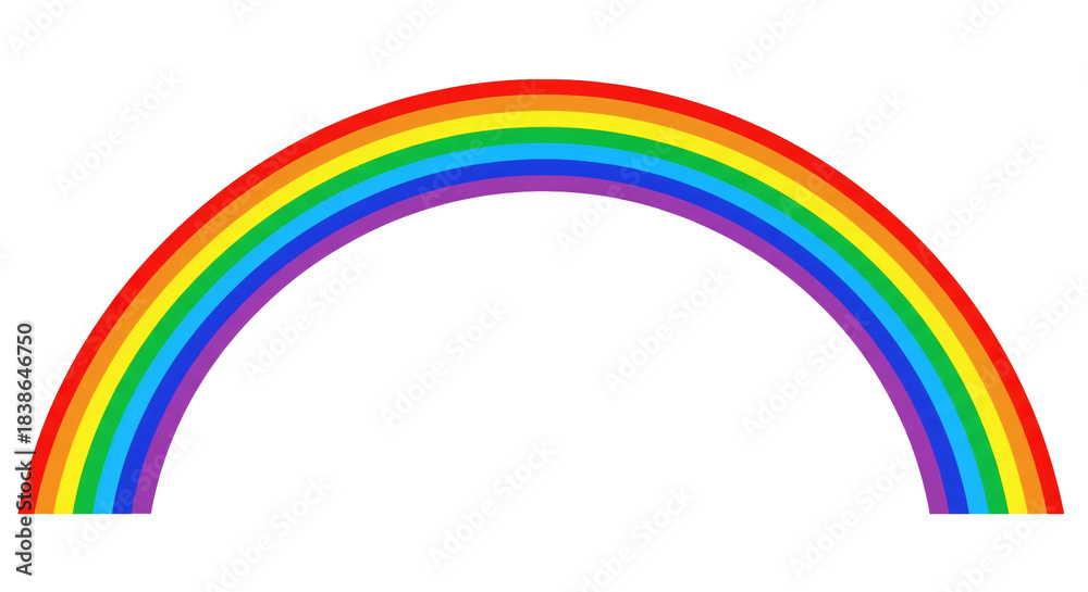 Fototapeta premium A Vibrant Rainbow Arching Across the Sky