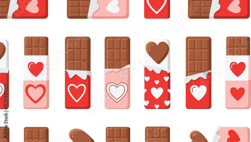 Love-Themed Chocolate Bars Sweet Delight for Valentine's