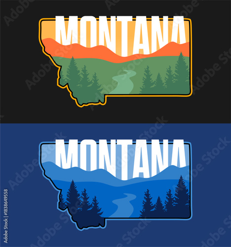 beautiful views of the sky and nature in the state of Montana