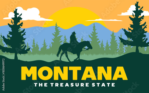 beautiful views of the sky and nature in the state of Montana