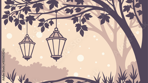 Animated Crescent Moon with Moving Clouds Night Sky Background