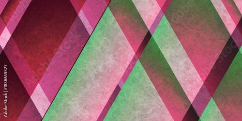 和柄　緑　ピンク　模様　背景