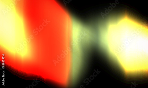 Vibrant Blurred Light Streaks Red Yellow Bright Abstract