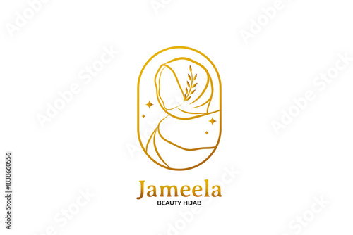 luxury beauty mulimah logo design template for fashion and beauty salon cosmetic  logo design template