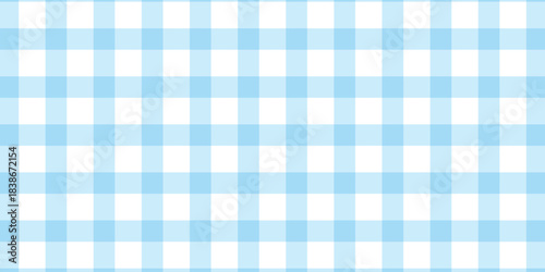 Cute fashion seamless pattern in style of picnic. Scottish tartan gingham plaid graphic texture for fabric, wrapping paper, package, banner, card. Classic textile print imitation vector background.