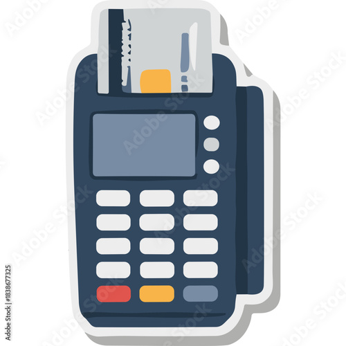 Modern Payment Terminal With Credit Card Inserted For Secure Transaction Processing And Financial Transaction Technology Concept