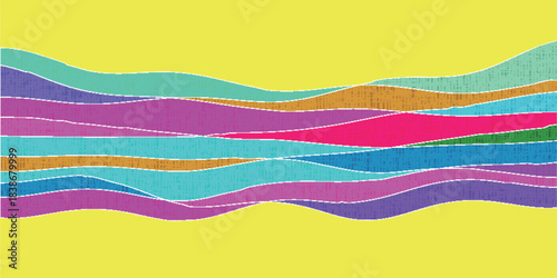 和柄　カラフル　模様　背景