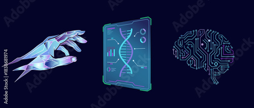 Creative innovation concept with a brain inside a gear icon