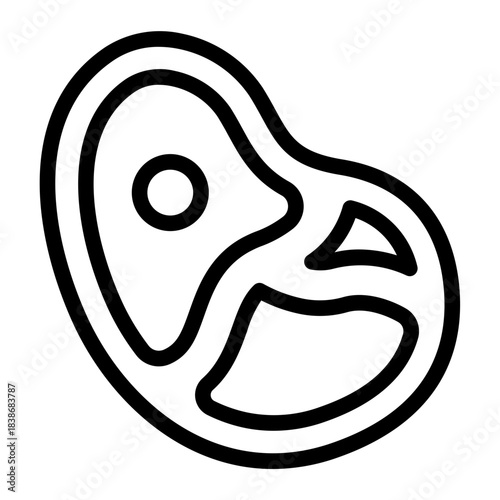 This Beef icon is suitable for barbecue party.