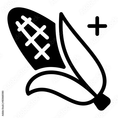 This Corn icon is suitable for barbecue party.