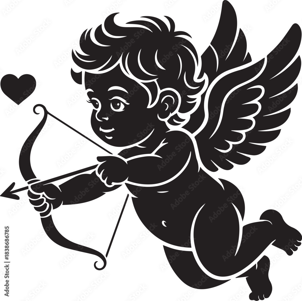 Fototapeta premium Cupid Valentine SVG
