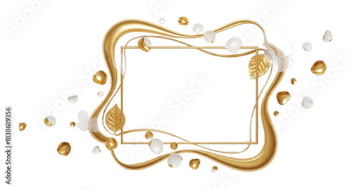 frame with floral ornament