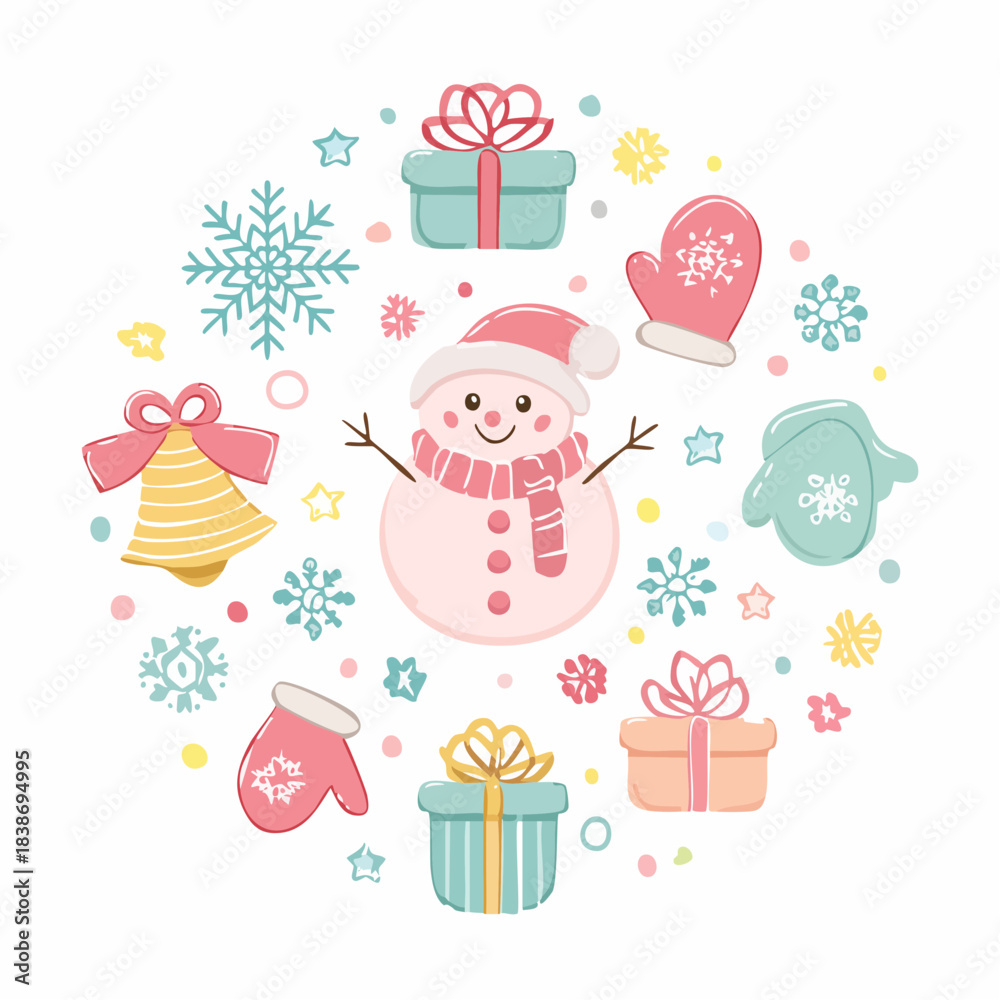 Fototapeta premium vector illustration of a christmas background