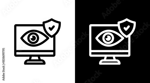 Safety Monitor With Icon Set Design