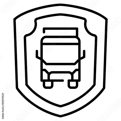 Delivery Insurance line icon