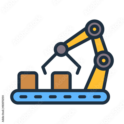 Fabrication Icon - Lineal Color